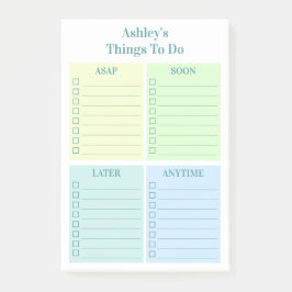 Bloco De Notas Lista de Tarefas Personalizadas Divertidas
