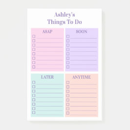 Bloco De Notas Lista de Tarefas Personalizadas Divertidas