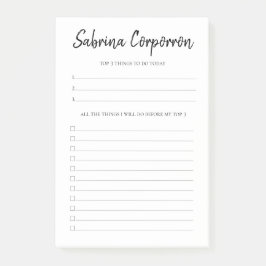 Bloco De Notas Lista de Tarefas Personalizadas Priorizadas