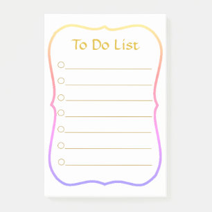 Bloco De Notas Lista de Tarefas & Quadro Arco-íris