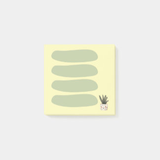 Bloco De Notas Lista de Tarefas Verde Sage e Amarelo Estética