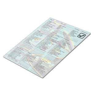 Bloco De Notas Lista de verificação de embalagem de Viagem úteis