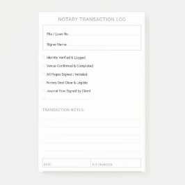 Bloco De Notas Lista de Verificação de Fechamento de Notário Móve