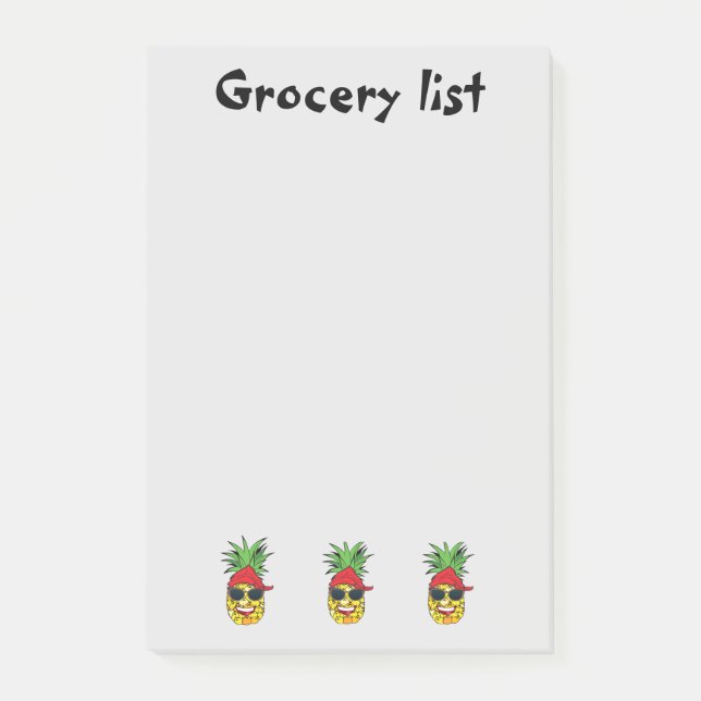 Bloco De Notas Lista Funny Grocery (Frente)