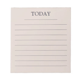 Bloco De Notas Lista Modern Rose Gray Lavender de tarefas de HOJE