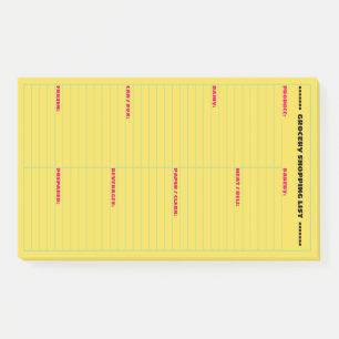 Bloco De Notas Lista Personalizada de Compro de Grocercas Grande