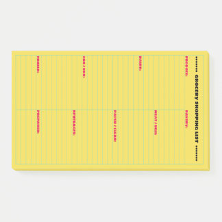 Bloco De Notas Lista Personalizada de Compro de Grocercas Grande