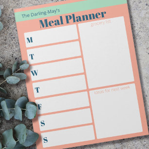 Bloco De Notas Lista Personalizada de Produtos para Planos de Ref