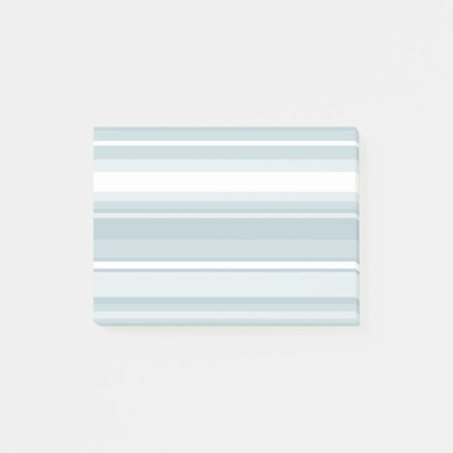 Bloco De Notas Listras azuis de gelo (Frente)