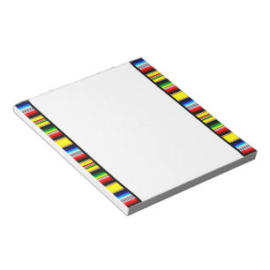 Bloco De Notas Listras brilhantes de serape