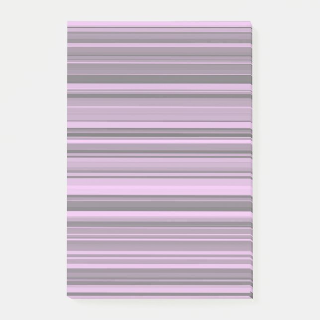Bloco De Notas Listras Cinza Roxo (Frente)