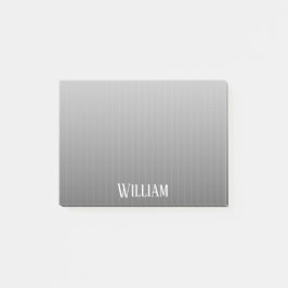 Bloco De Notas Listras de cinza personalizadas