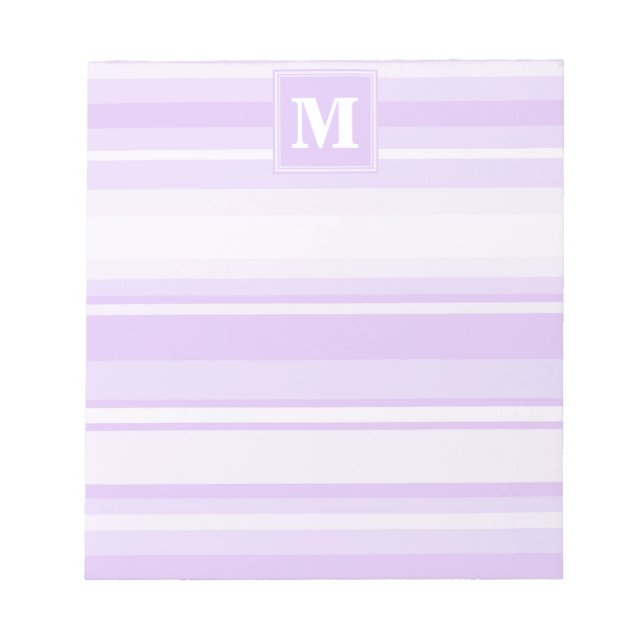 Bloco De Notas Listras de monograma (Frente)