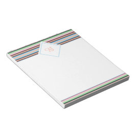 bloco de notas listras de serape pastel