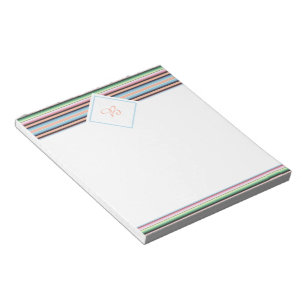 bloco de notas listras de serape pastel