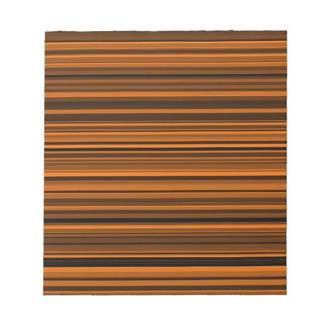 Bloco De Notas Listras Laranja Marrom Preto (Frente)