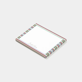 Bloco De Notas listras pastel de serape