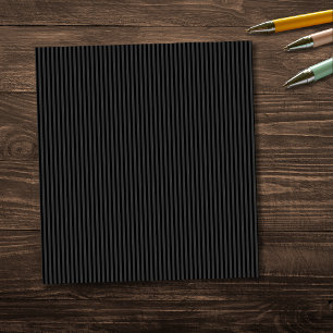 Bloco De Notas Listras Verticais Finas Preto e Fumaça