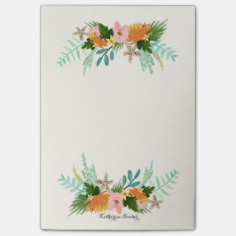 Bloco De Notas Litoral personalizado de | floral