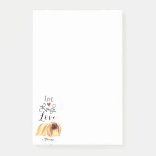 Bloco De Notas Live Laugh Love a Pekingese Notes