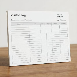 Bloco De Notas Livro de Registro de Visitantes Empresariais | Blo