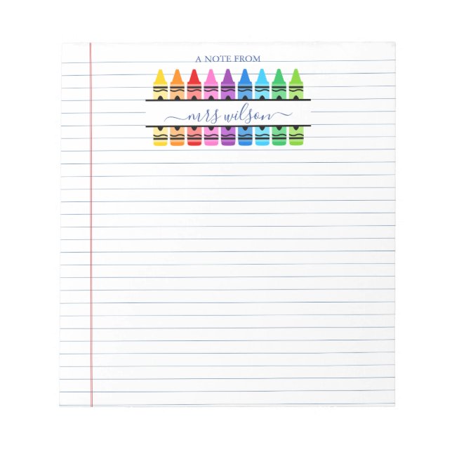 Bloco De Notas Livro Escolar Bonito Vinculava Nota Do Professor (Frente)