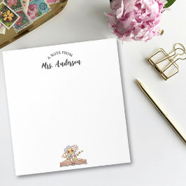 Bloco De Notas Livro Floral Retro Bonito De Volta À Escola