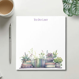 Bloco De Notas Livros de Aquarela e Lista de Tarefas de Plantas