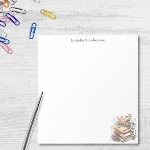 Bloco De Notas Livros Florais de Aquarela Livros Personalizados A