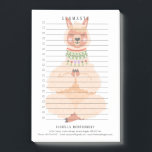 Bloco De Notas Llamaste | Funny Llama Personalizado<br><div class="desc">Estas pastas são perfeitas para, todos os tipos de listas de tarefas. Personalize um conjunto de Postas maravilhosas Que ele anota para si mesmo ou como um presente. Essas maravilhosas pequenas beleza são excelente de lembretes e mensagens e, quando personalizadas, ganharam prioridade em casa ou no escritório. Personalizados com seu...</div>