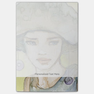 Bloco De Notas llustration de uma menina bonita, delicada