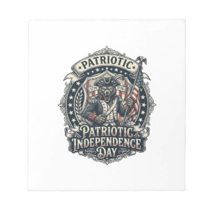 Bloco De Notas Lobisomem Patriota Horror Patriótico Monstro Patri