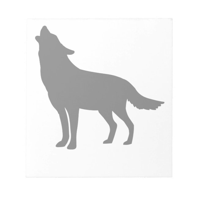 Bloco De Notas Lobo Uivando (Frente)