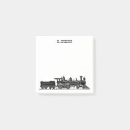 Bloco De Notas Locomotiva com Carro de Carvão Personalizado