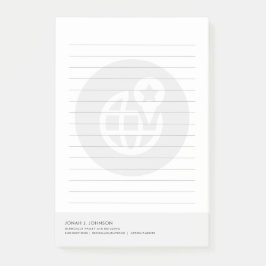 Bloco De Notas Logística + Cadeia de Suprimentos | Estilo Minimal
