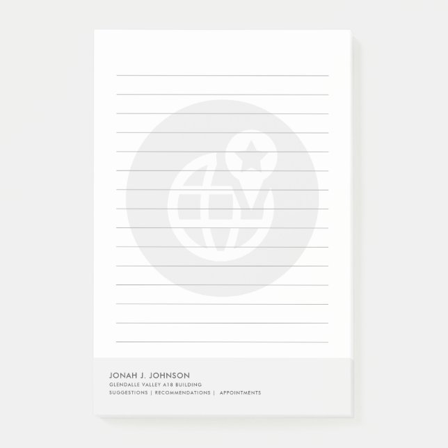 Bloco De Notas Logística + Cadeia de Suprimentos | Estilo Minimal (Frente)