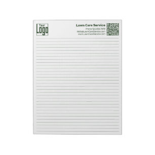 Bloco De Notas Logotipo Básico QR-code Linha Verde Regra da Facul