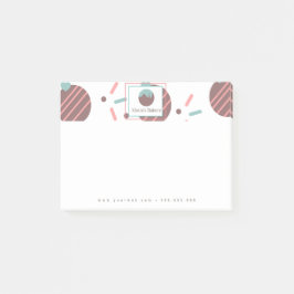 Bloco De Notas Logotipo comercial do bolo Pop Sprinkles Bakery