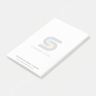 Bloco De Notas Logotipo Comercial Personalizado e Posto de texto