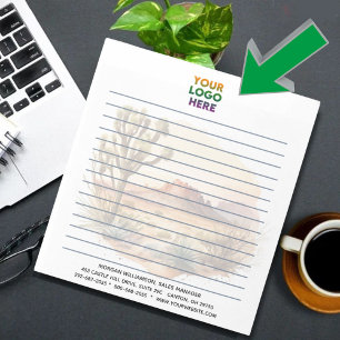 Bloco De Notas Logotipo corporativo russo da cena ocidental alinh