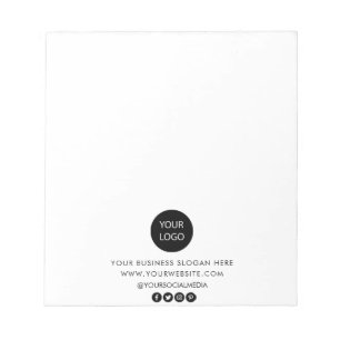 Bloco De Notas Logotipo da empresa personalizado profissional - B