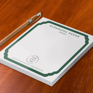 Bloco De Notas Logotipo da Forest Green, Nome e Informações de Co