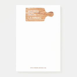 Bloco De Notas Logotipo de Chef de Corte de Aquarelas do Conselho