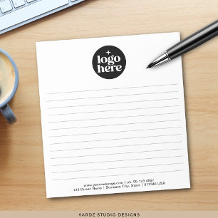 Bloco De Notas Logotipo de Empresa Personalizado Modernos Negócio