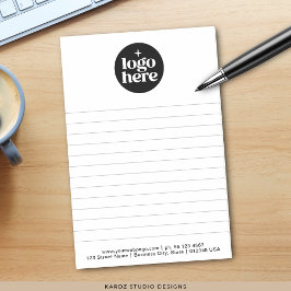 Bloco De Notas Logotipo de Negócios Simples Moderno