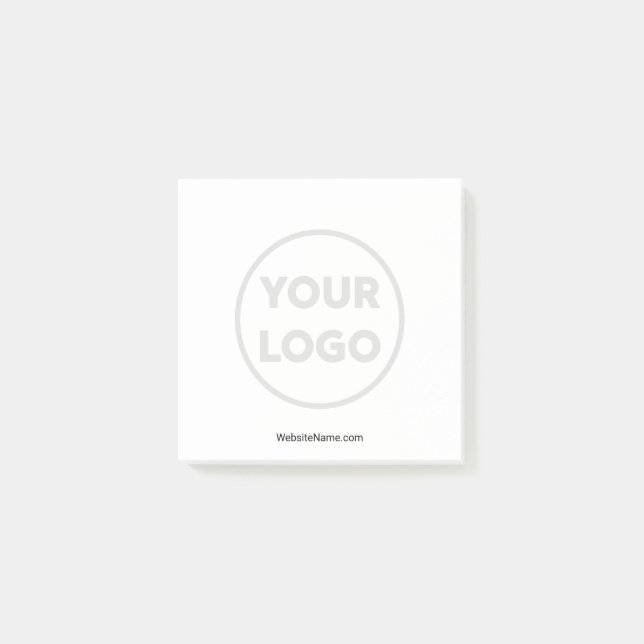 Bloco De Notas Logotipo e texto comerciais desbotados personaliza (Frente)