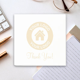 Bloco De Notas Logotipo e Texto Empresariais Personalizados