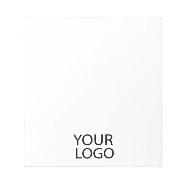 Bloco De Notas Logotipo Empresarial Branco Personalizado Profissi (Frente)
