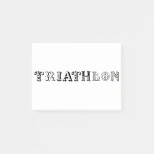 Bloco De Notas Logotipo legal do Triathlon para todos os amantes