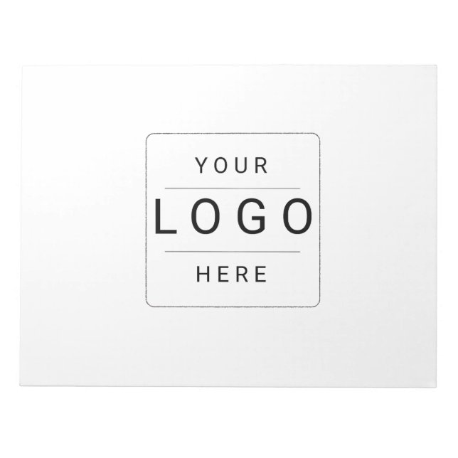 Bloco De Notas Logotipo Personalizado (Frente)
